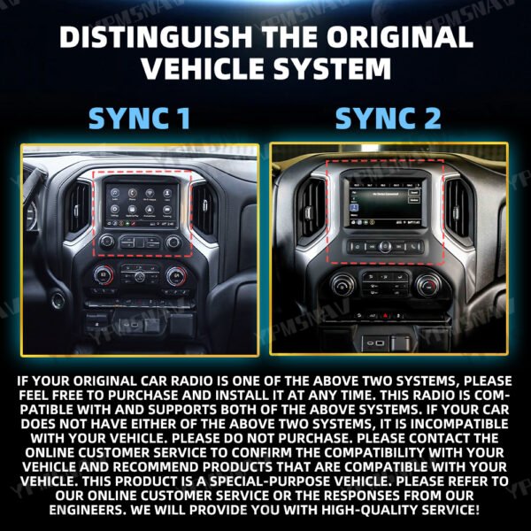 原车系统区分 15.6 InchAndroid Car Radio For GMC Sierra Chevrolet Silverado 2019-2023