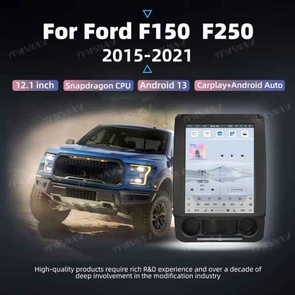 详情页首图 12.1 Inch Qualcomm Car Radio For Ford Raptor F150 F250 F350 2015-2021
