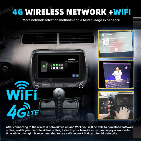 4G+WIFI 10.25 Inch Car Radio For Chevrolet Camaro 2008-2015