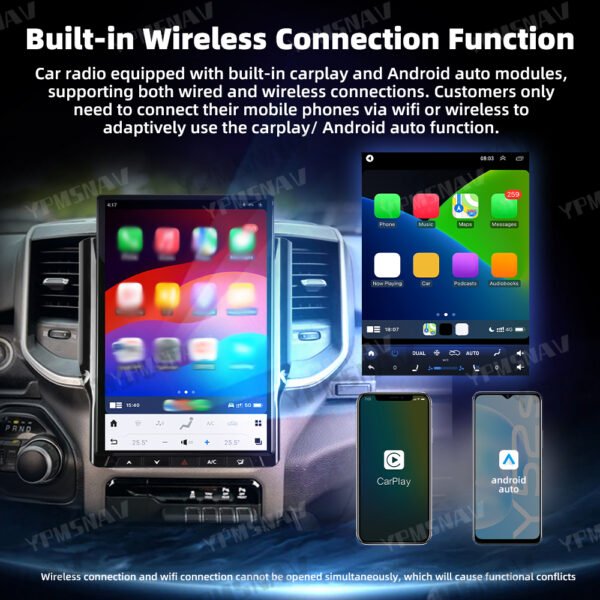 carplay 14.4 Inch Car Radio For Dodge Ram 1500 2500 3500 2019-2024