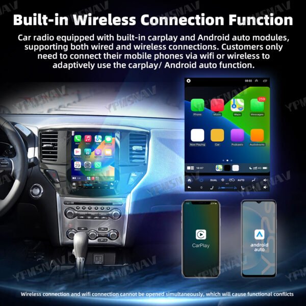 carplay 12.1 Inch Car Radio For Nissan Pathfinder R51 2012-2020