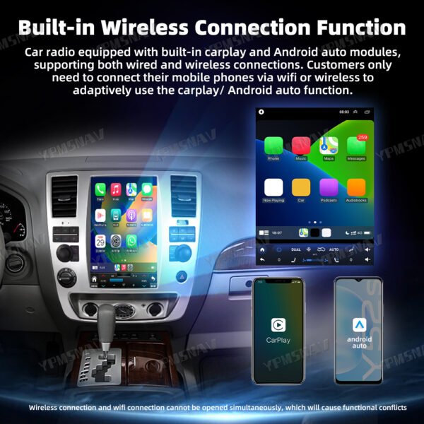 carplay 12.1 Inch Car Radio For Nissan Patrol Armada SE For Infiniti QX56 2006-2012