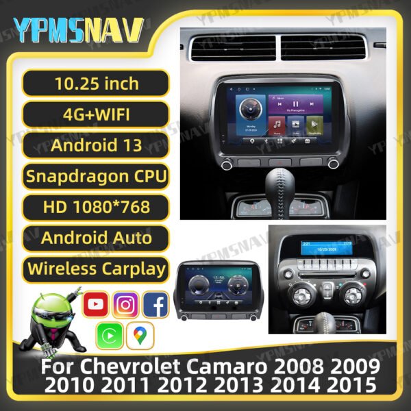10.25 Inch Car Radio For Chevrolet Camaro 2008-2015