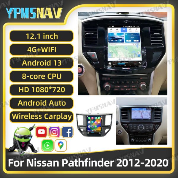 12.1 Inch Car Radio For Nissan Pathfinder R51 2012-2020