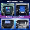 安装前后 12.1 Inch Car Radio For Nissan Pathfinder R51 2012-2020