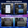 安装前后 13.6 Inch Car Radio For Nissan GT-R GTR R35 2008-2017