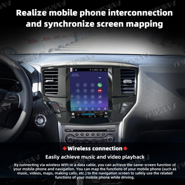 蓝牙 12.1 Inch Car Radio For Nissan Pathfinder R51 2012-2020