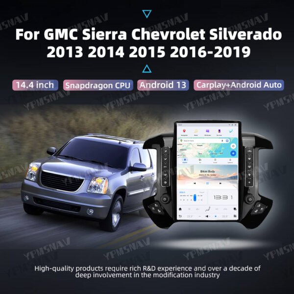 详情页首图 14.4 Inch Car Radio For GMC Sierra For Chevrolet Silverado 2013-2019