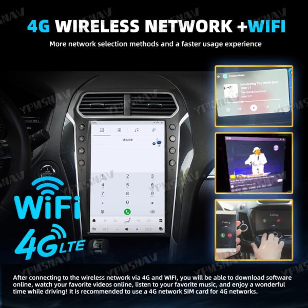 14.4 inch Car radio For Ford Explorer 2011-2019