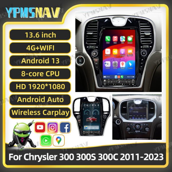 主图 13.6 Inch Car Radio For Chrysler 300 300S 300C 2011-2023