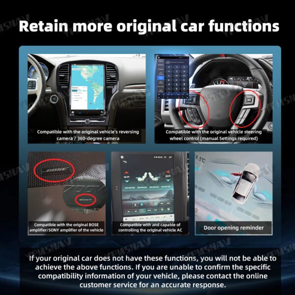 原车方控-空调-倒车 14.5 Inch Car Radio For Chrysler 300 300S 300C 2011-2023