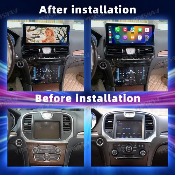 12.3+9.66 Inch Car Radio For Chrysler 300 300S 300C 2011-2023