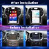 安装前后 14.4 Inch Car Radio For Chrysler 300 300S 300C 2011-2023