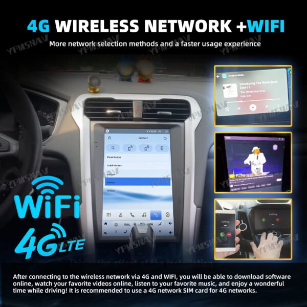 4G+WIFI 12.1 Inch Car Radio For Ford Mondeo 2013-2018