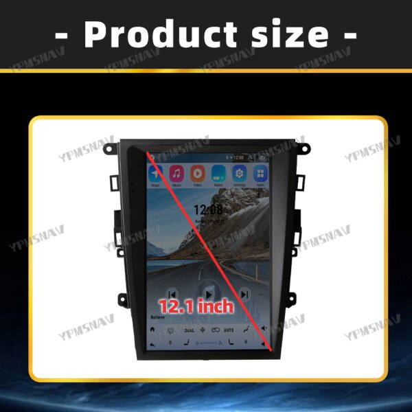 TEMU-尺寸 12.1 Inch Car Radio For Ford Mondeo 2013-2018