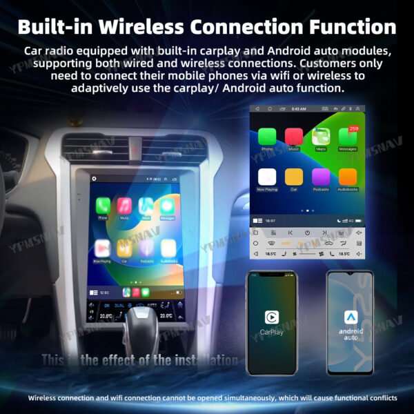carplay 12.1 Inch Car Radio For Ford Mondeo 2013-2018