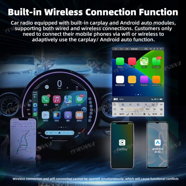 carplay 11.8 Inch Car Radio For BMW MINI R56 R60 2007-2014
