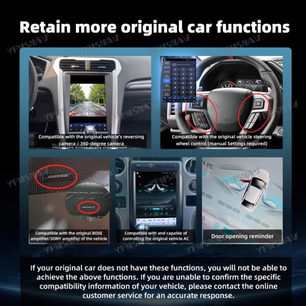 原车方控-空调-倒车 12.1 Inch Car Radio For Ford Mondeo 2013-2018